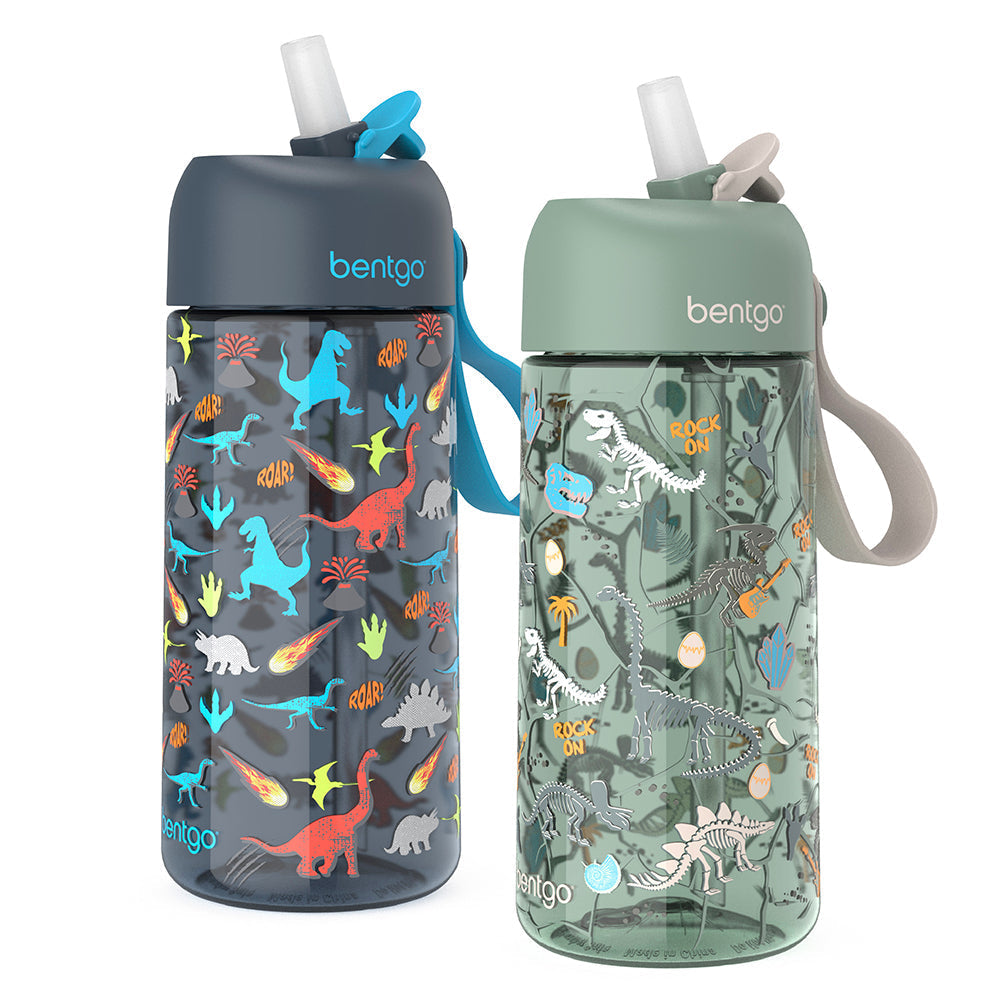 Bentgo Kids Prints Water Bottle (2-Pack)