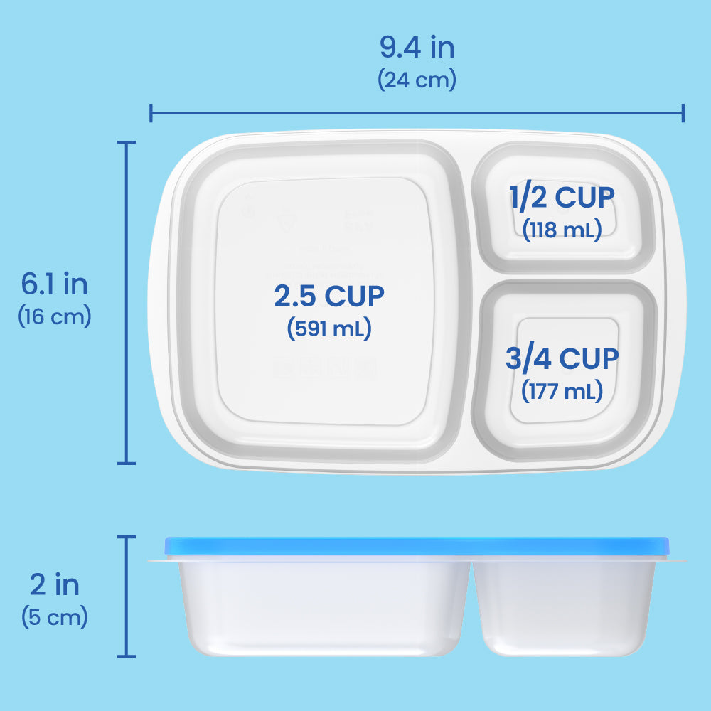 Bentgo Easyboxes 3-Compartment Food Containers 8-Piece Set