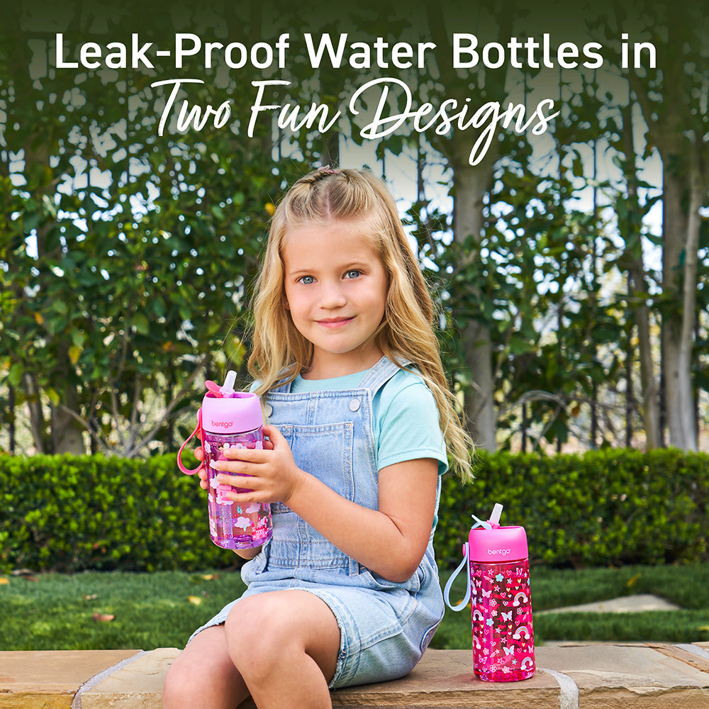 Bentgo Kids Prints Water Bottle (2-Pack)