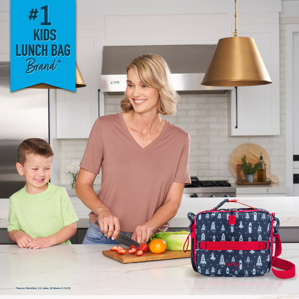 Bentgo Kids Prints Lunch Box, Lunch Bag, & Ice Packs