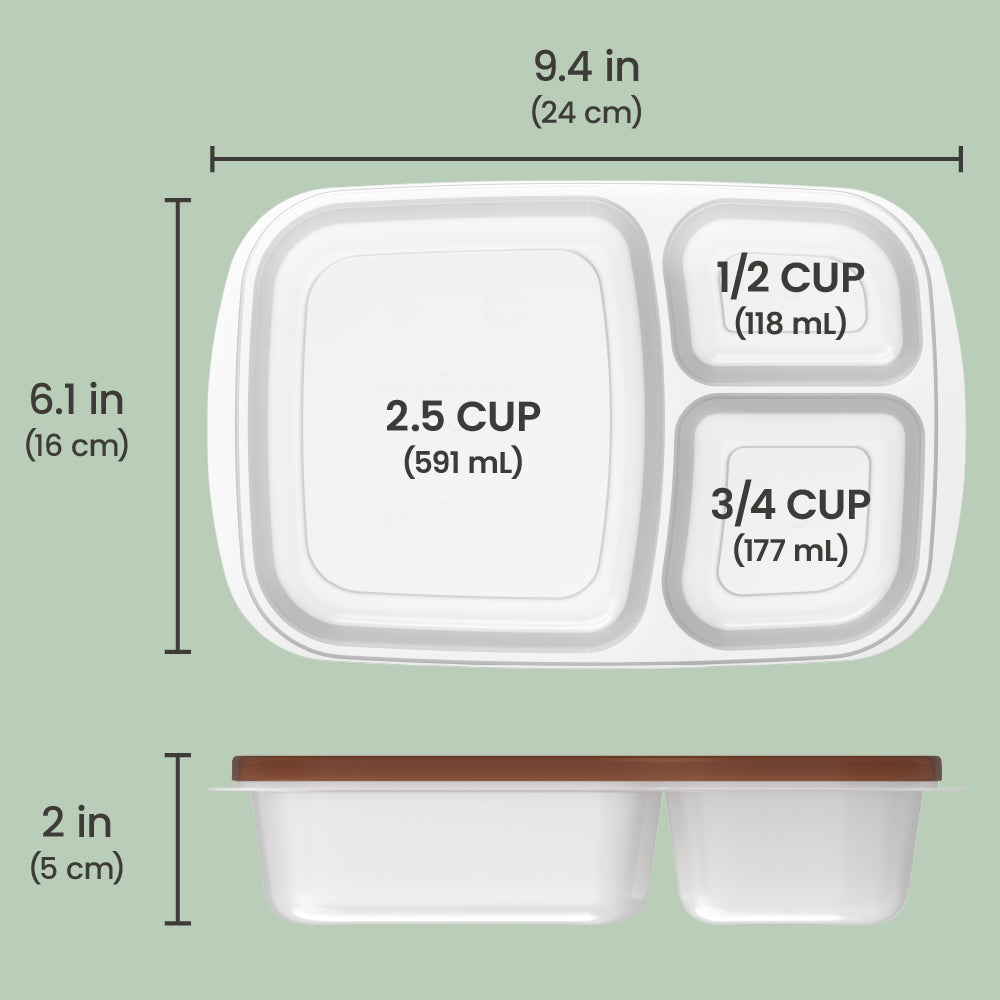 Bentgo Easyboxes 3-Compartment Food Containers 8-Piece Set