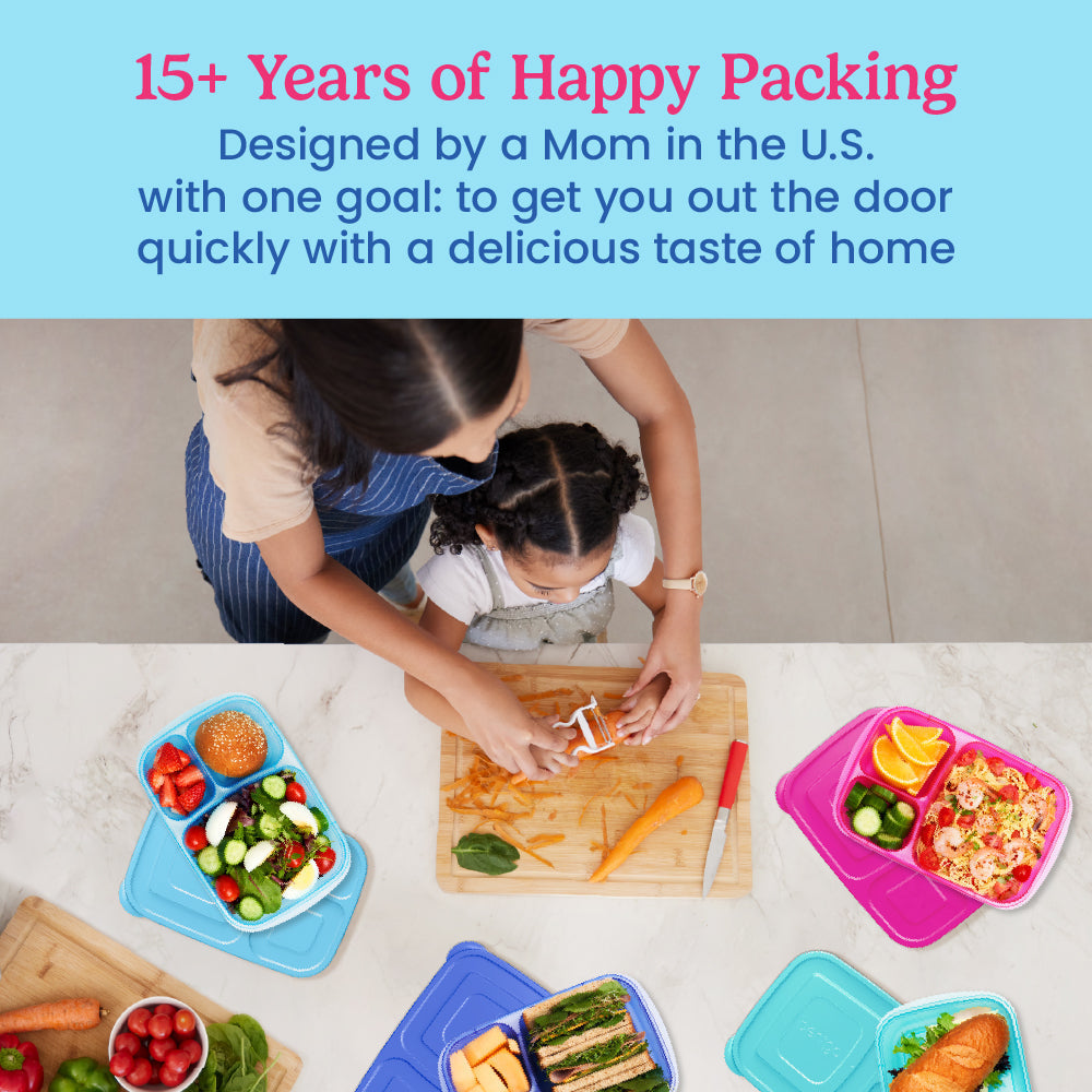 Bentgo Easyboxes 3-Compartment Food Containers 8-Piece Set