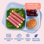 Bentgo Easyboxes 3-Compartment Food Containers 8-Piece Set