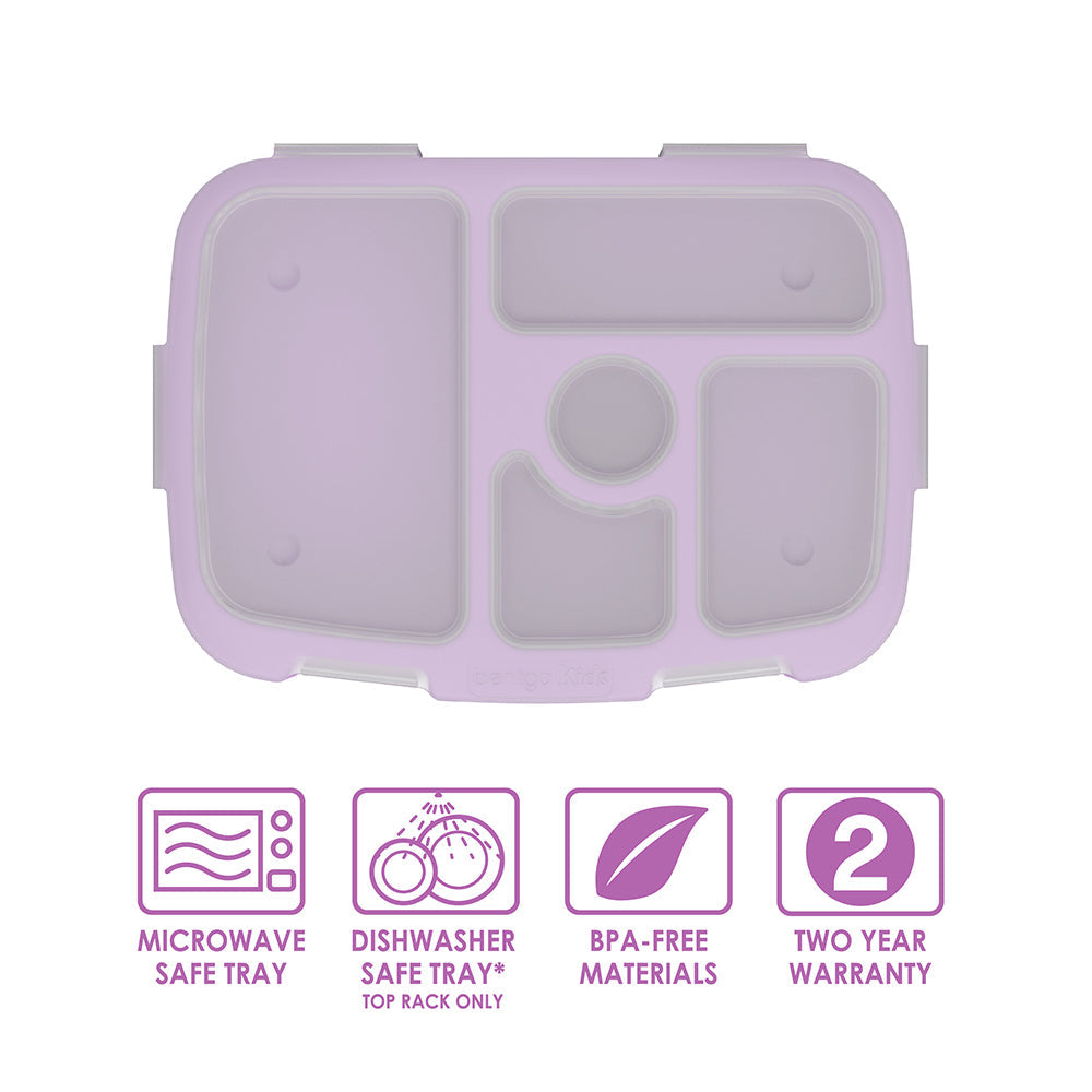 Bentgo Kids Prints Tray with Transparent Cover